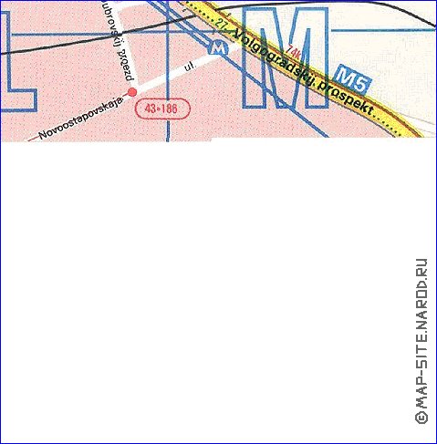 Transporte mapa de Moscovo em ingles