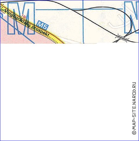 Transporte mapa de Moscovo em ingles