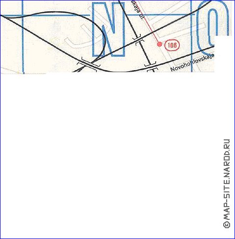 Transport carte de Moscou en anglais