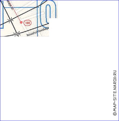 Transport carte de Moscou en anglais