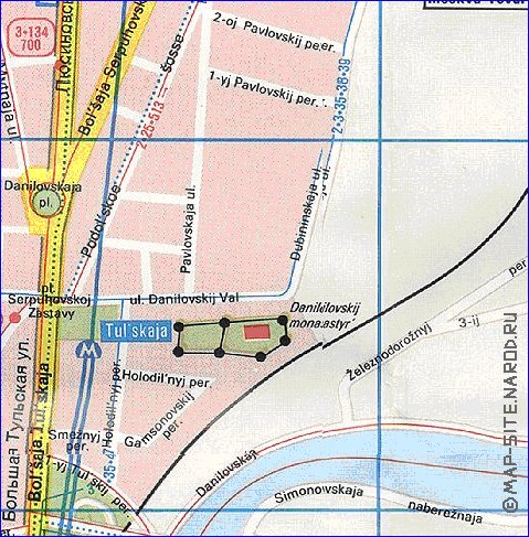 Transporte mapa de Moscovo em ingles