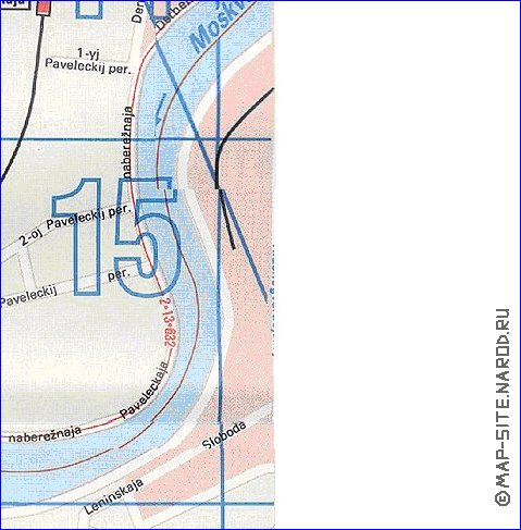 Transporte mapa de Moscovo em ingles