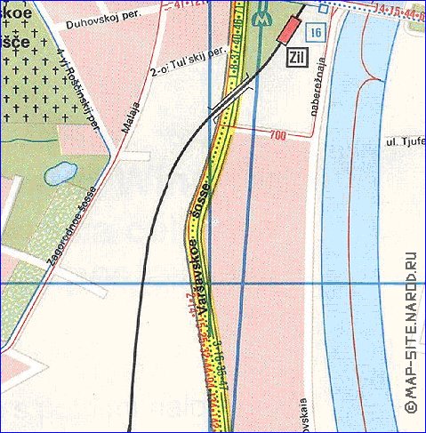 Transporte mapa de Moscovo em ingles