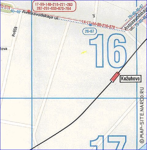 Transporte mapa de Moscovo em ingles