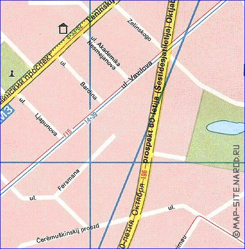 Transporte mapa de Moscovo em ingles