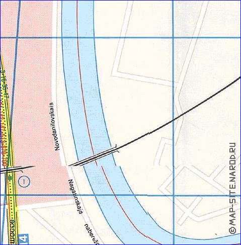 Transport carte de Moscou en anglais