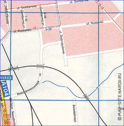 Transporte mapa de Moscovo em ingles