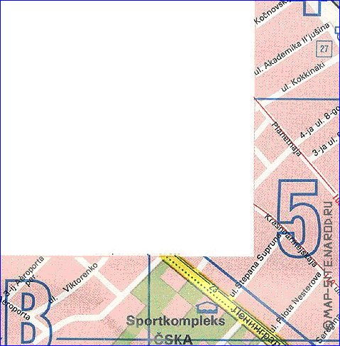 Transporte mapa de Moscovo em ingles