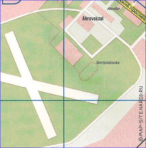 Transporte mapa de Moscovo em ingles