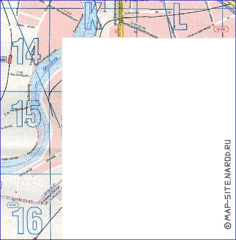 Transporte mapa de Moscovo em ingles