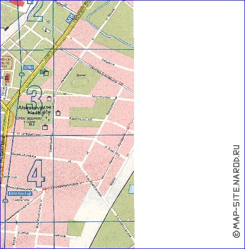 Transport carte de Moscou en anglais