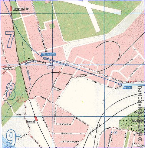 Transport carte de Moscou en anglais