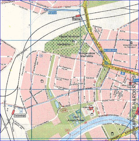 Transport carte de Moscou en anglais