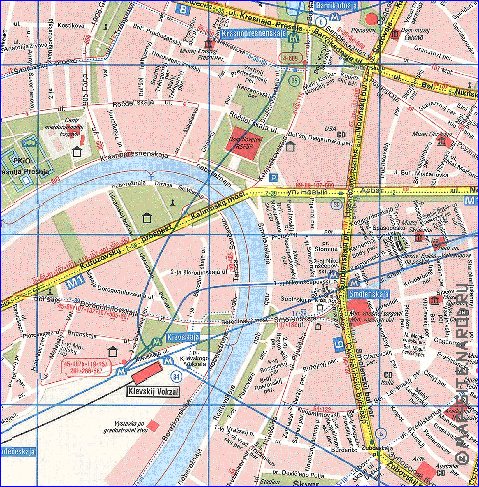 Transport carte de Moscou en anglais