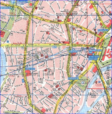 Transport carte de Moscou en anglais