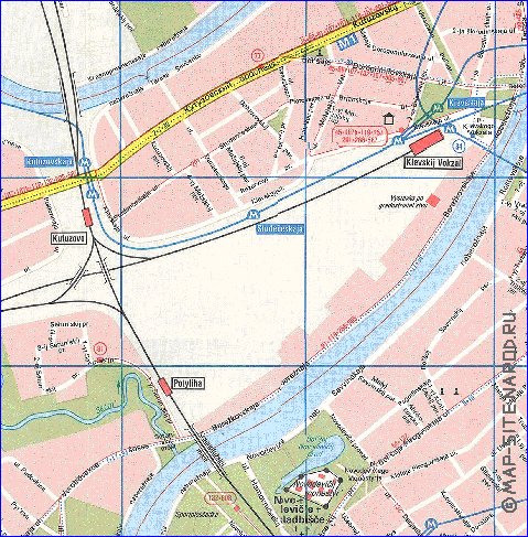 Transporte mapa de Moscovo em ingles