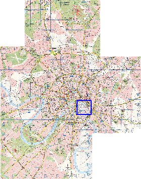 Transporte mapa de Moscovo em ingles