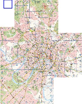 Transport carte de Moscou en anglais