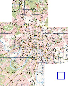 Transport carte de Moscou en anglais