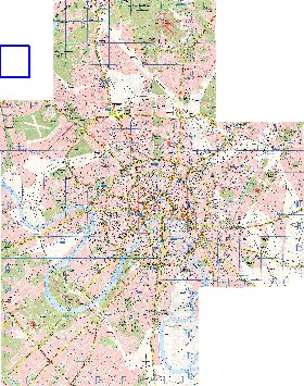 Transport carte de Moscou en anglais