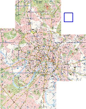 Transport carte de Moscou en anglais