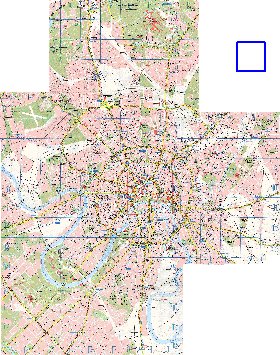 Transport carte de Moscou en anglais