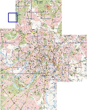 Transport carte de Moscou en anglais