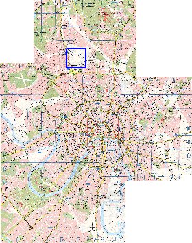 Transport carte de Moscou en anglais