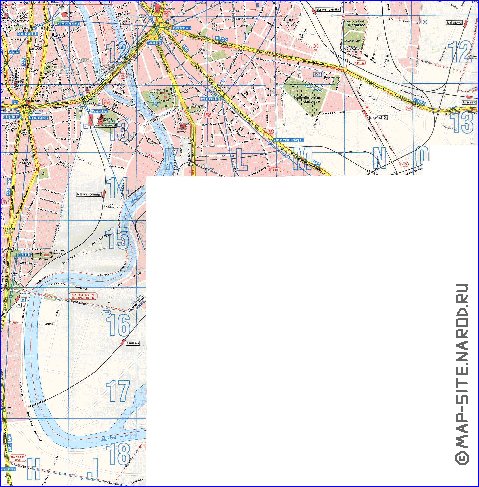 Transport carte de Moscou en anglais