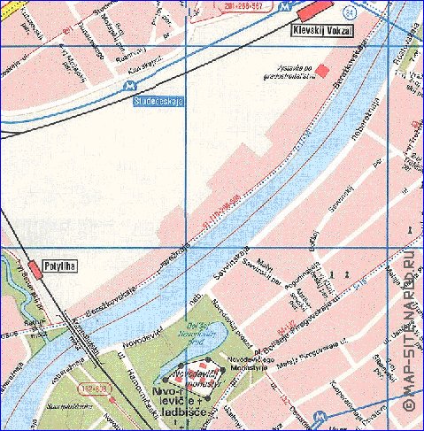 Transporte mapa de Moscovo em ingles