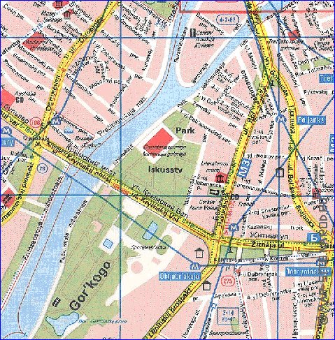 Transporte mapa de Moscovo em ingles