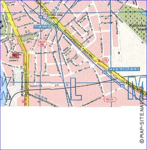 Transporte mapa de Moscovo em ingles