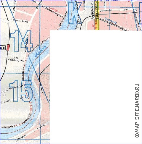 Transporte mapa de Moscovo em ingles