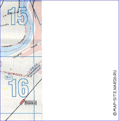 Transporte mapa de Moscovo em ingles