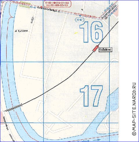 Transporte mapa de Moscovo em ingles