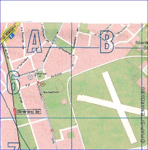 Transporte mapa de Moscovo em ingles