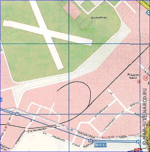 Transporte mapa de Moscovo em ingles