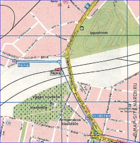 Transporte mapa de Moscovo em ingles