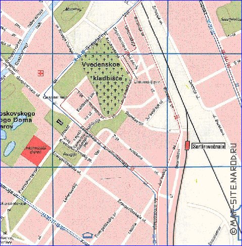 Transporte mapa de Moscovo em ingles