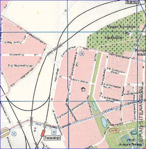 Transporte mapa de Moscovo em ingles