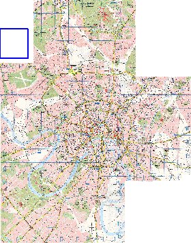 Transport carte de Moscou en anglais