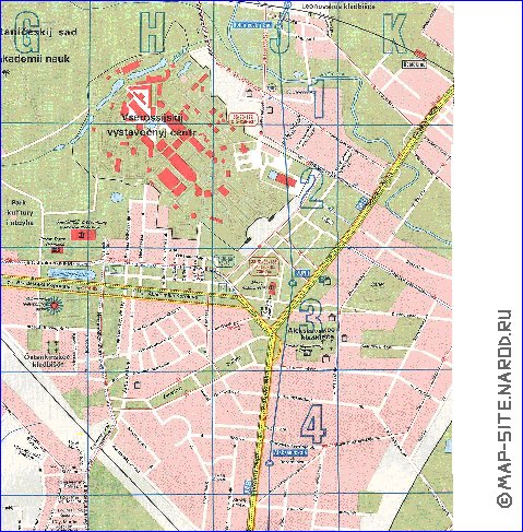 Transporte mapa de Moscovo em ingles