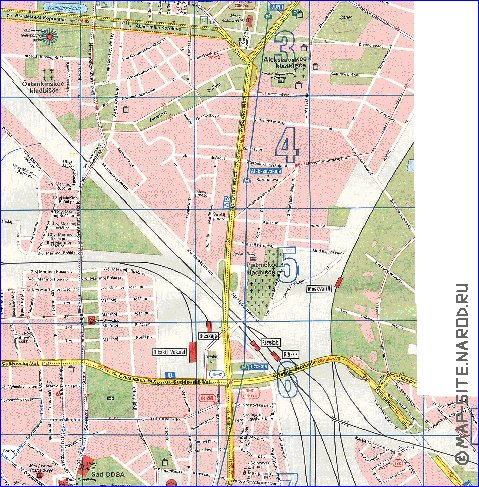 Transporte mapa de Moscovo em ingles