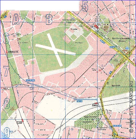 Transporte mapa de Moscovo em ingles