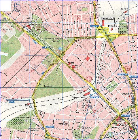 Transport carte de Moscou en anglais