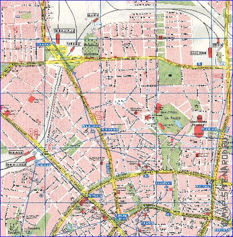 Transporte mapa de Moscovo em ingles