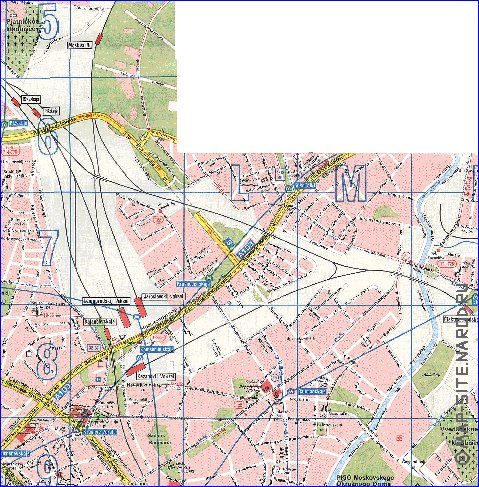 Transporte mapa de Moscovo em ingles