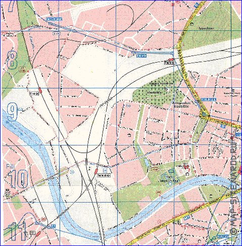 Transporte mapa de Moscovo em ingles