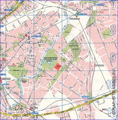 Transporte mapa de Moscovo em ingles