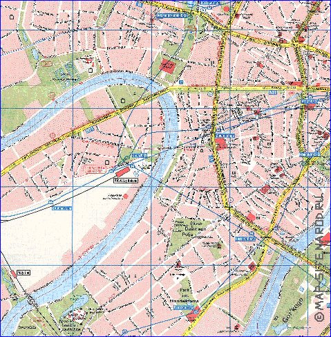 Transporte mapa de Moscovo em ingles